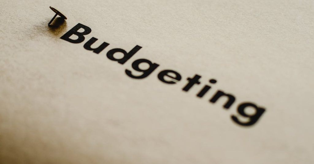 Corporate events on budget planning strategy worksheet